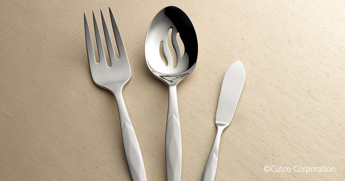 3Pc. Stainless Serving Set Serving Utensils by Cutco