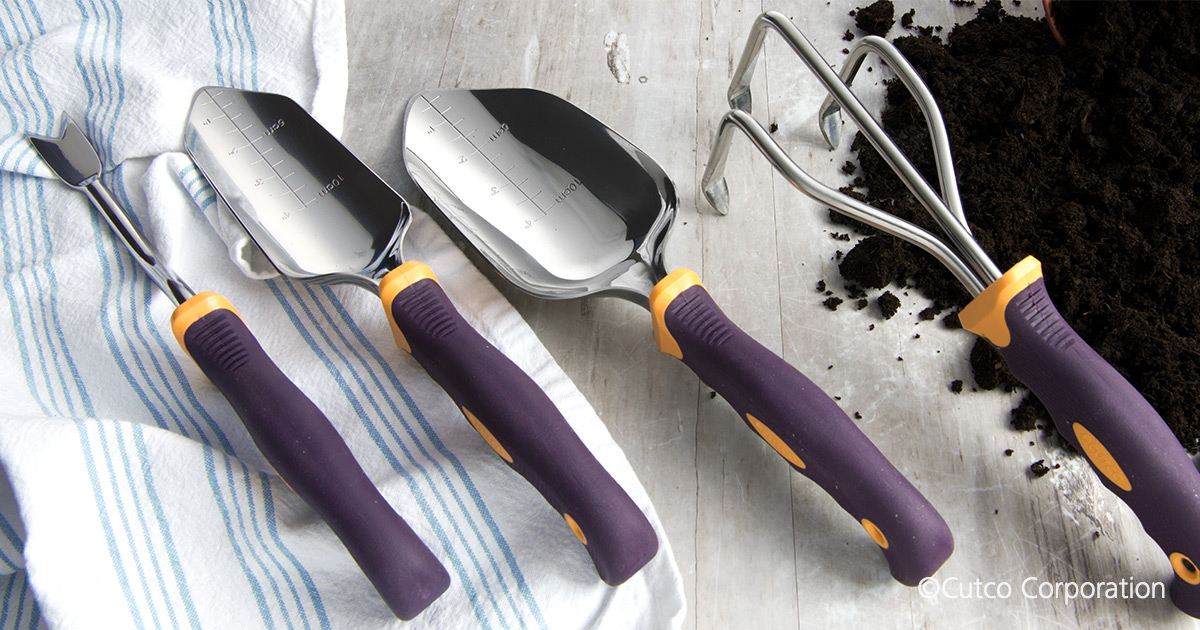 4Pc. Garden Tool Set with Transplanting Trowel Garden Tools by Cutco