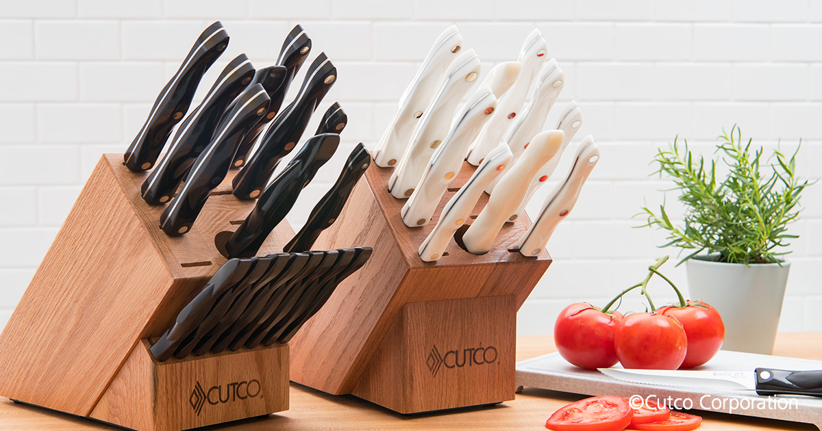 Homemaker + 8 Set Block (18Slot) Wood Knife Storage by Cutco